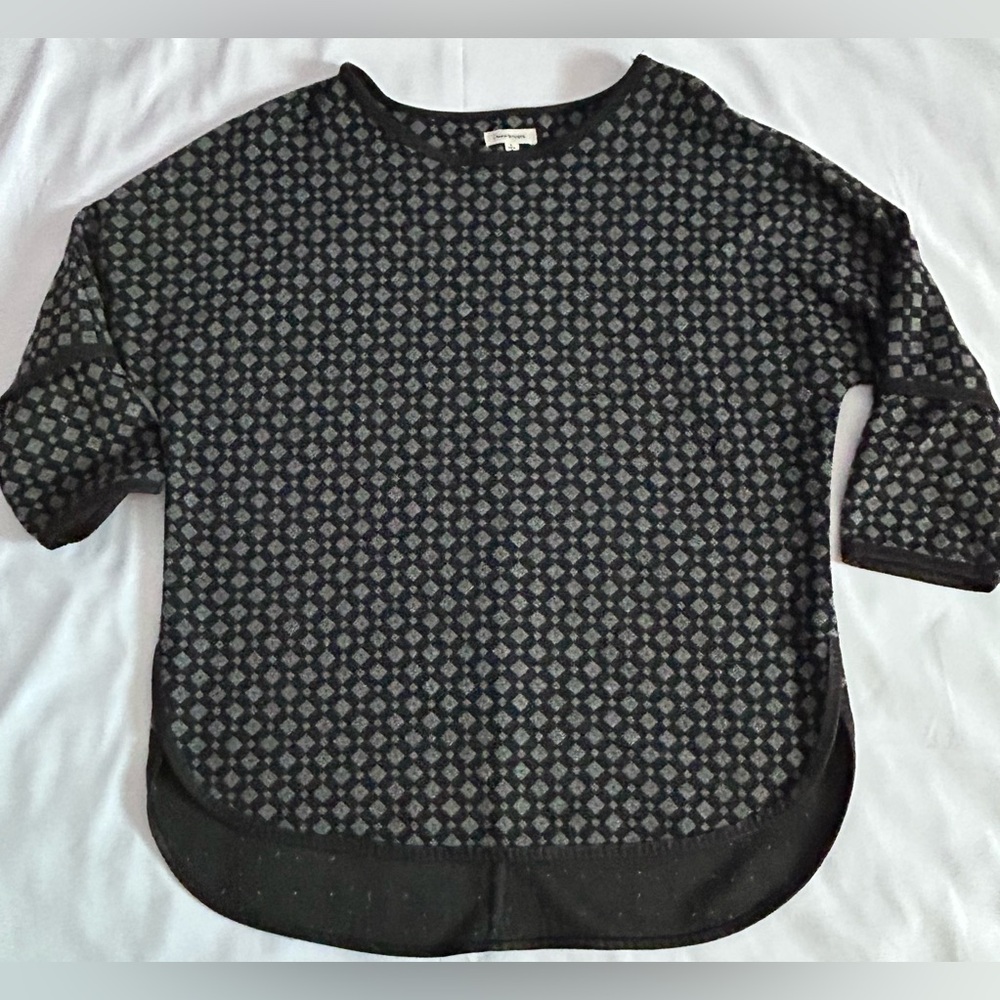 Max Studio Gray Geo Pattern Tunic Size Large - Picture 3 of 8